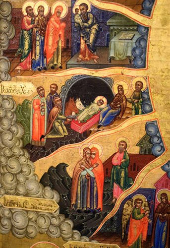 Virgin and Child and scenes from the Gospels